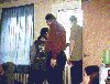 Dragon arrives at house..
